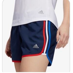 Adidas Dark‎ Blue Shorts with Red and White Accents